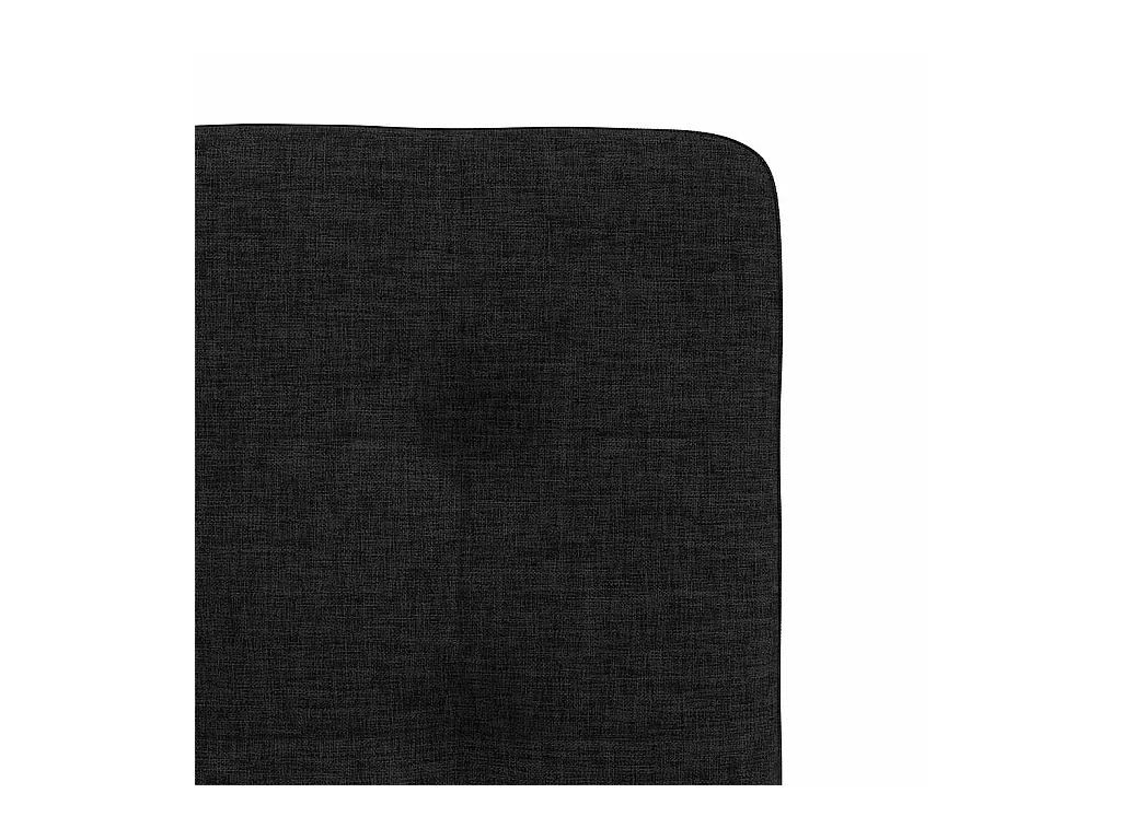 Chaises à manger lot de 2 noir tissu