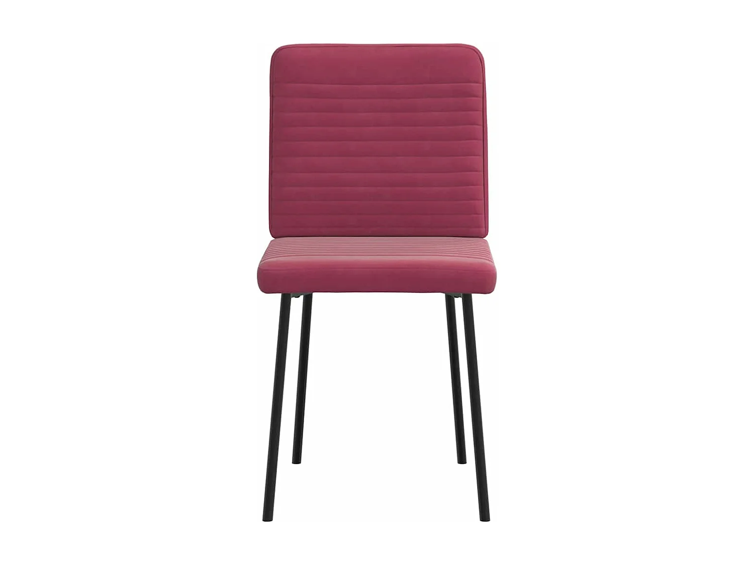 Chaises à manger lot de 4 Rouge bordeaux Velours