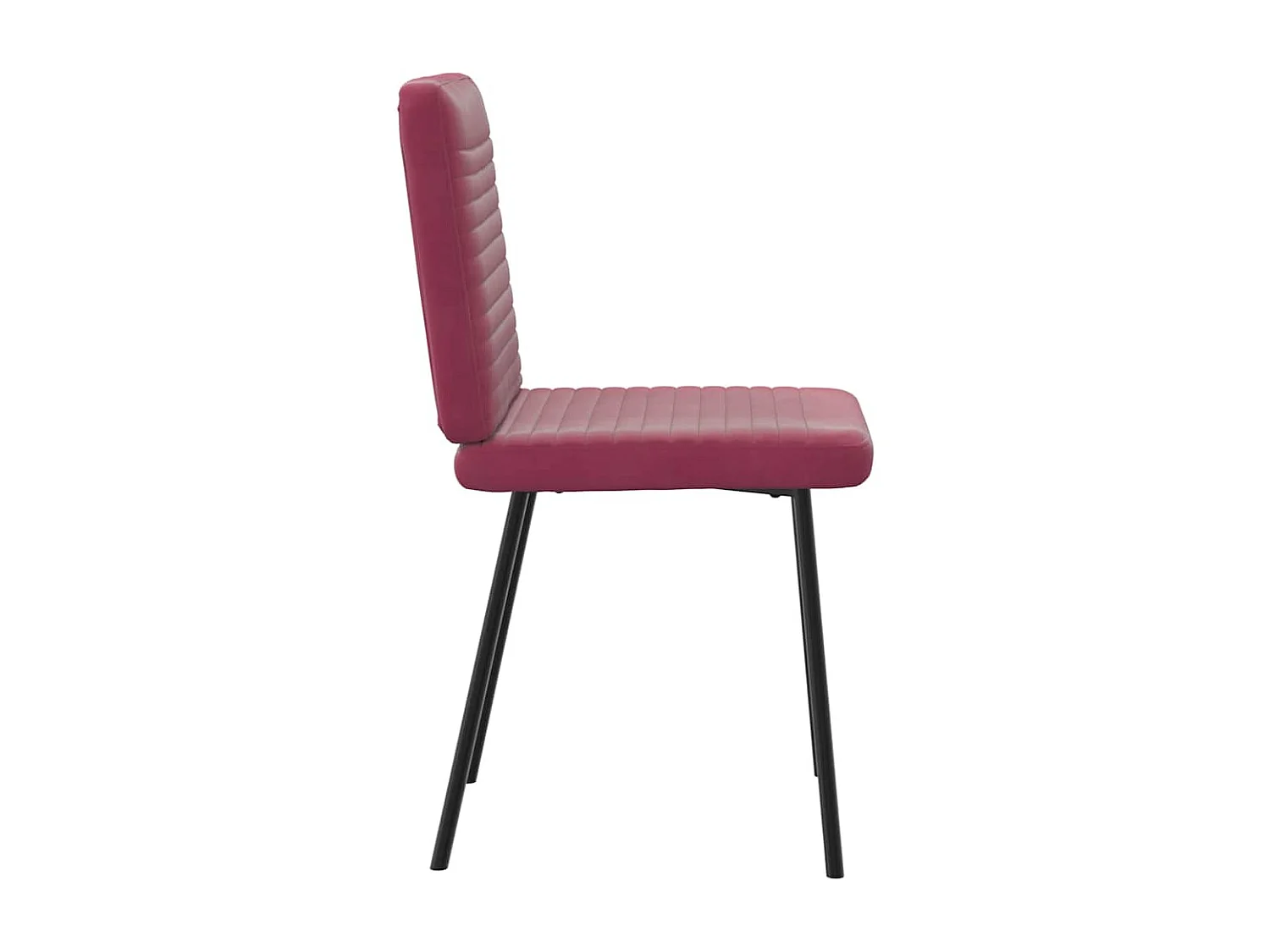 Chaises à manger lot de 4 Rouge bordeaux Velours