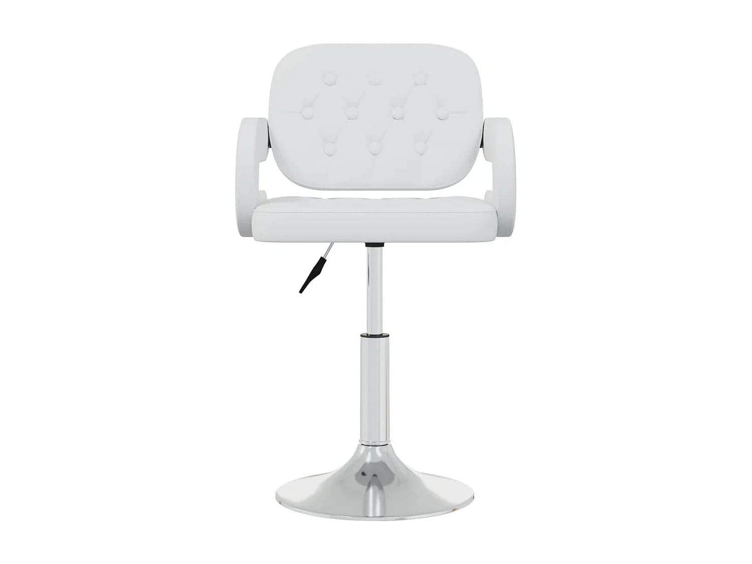 Chaises pivotantes à manger lot de 6 blanc similicuir