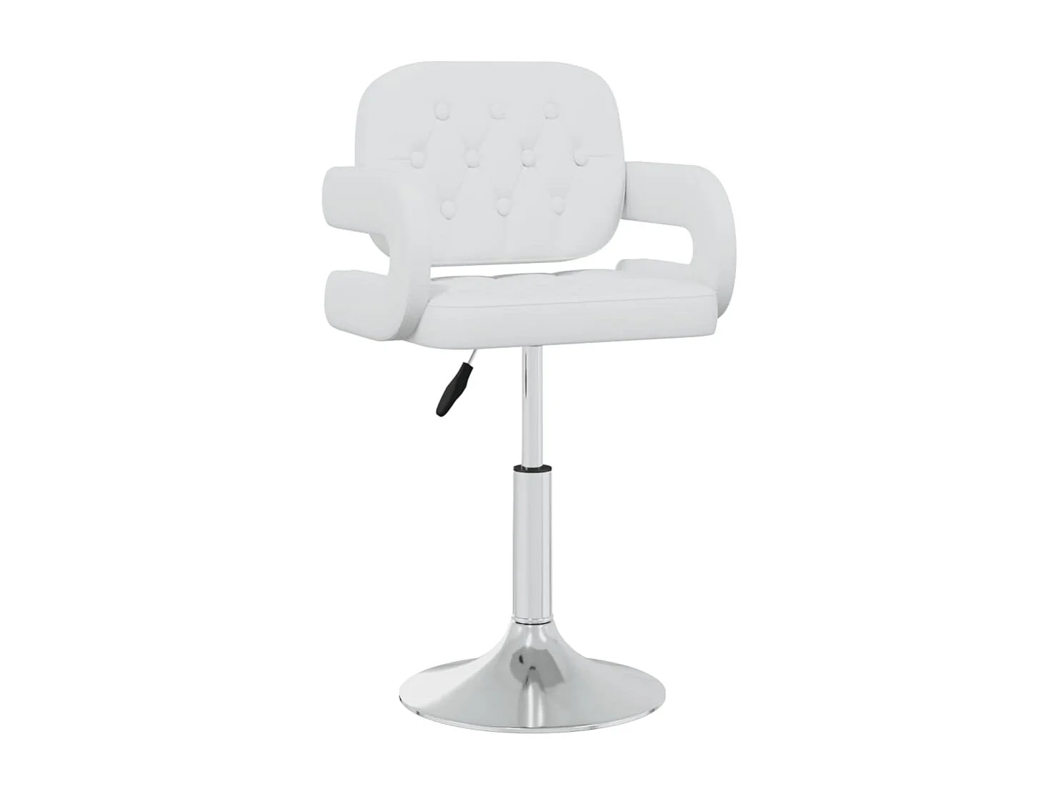 Chaises pivotantes à manger lot de 6 blanc similicuir