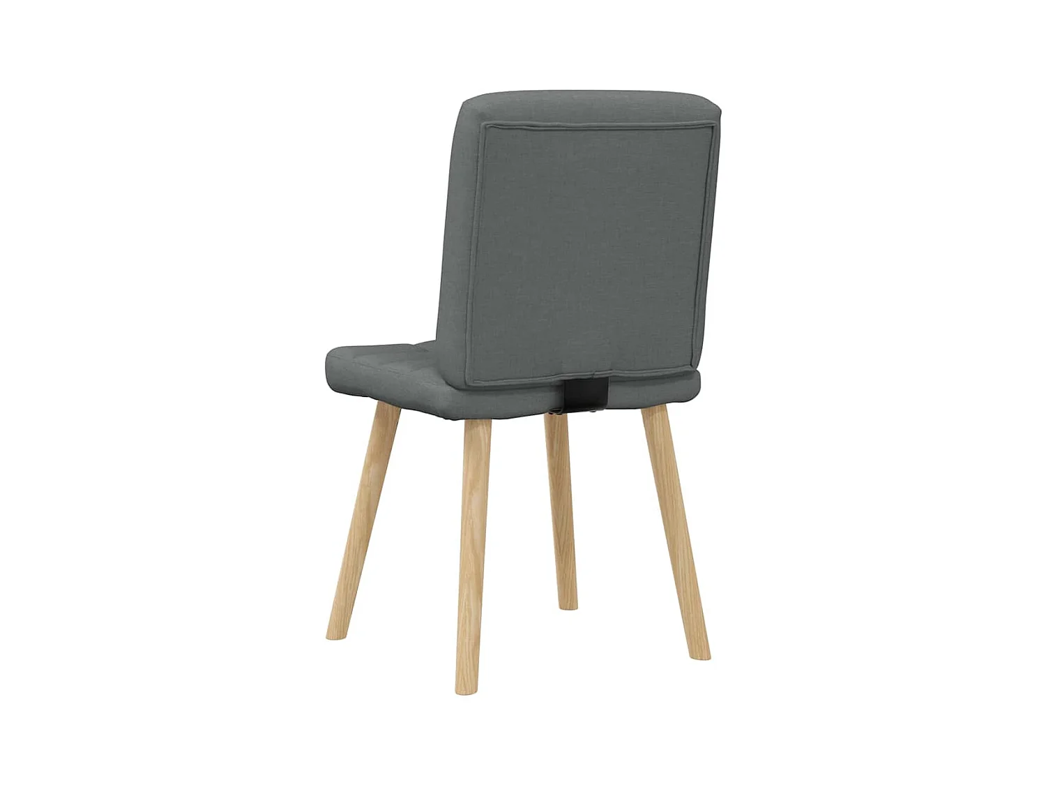 Eetkamerstoelen 2 st stof donkergrijs