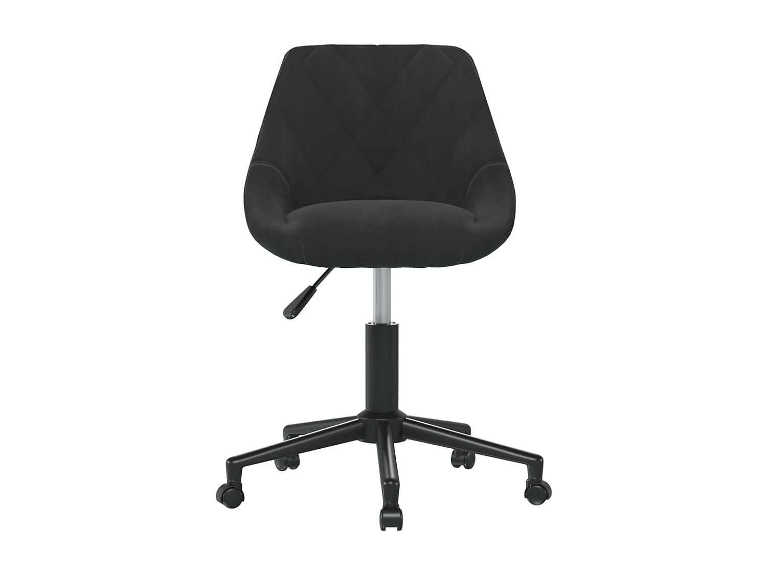 Eetkamerstoelen draaibaar 2 st fluweel zwart