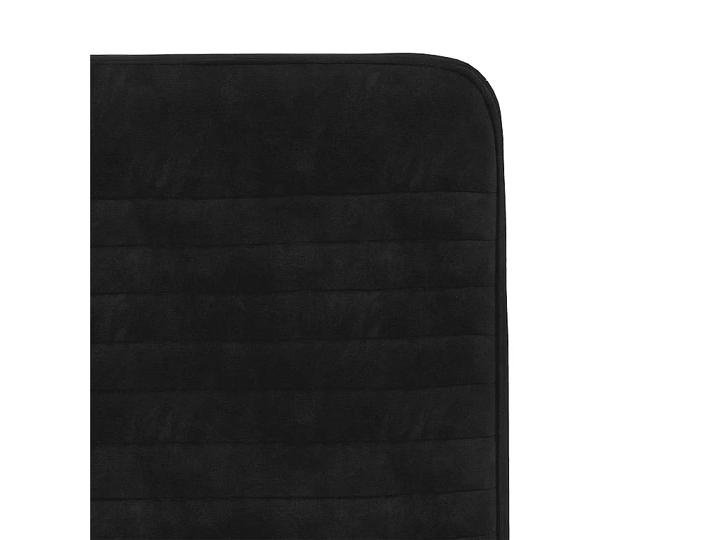 Chaises à manger lot de 4 Noir Velours