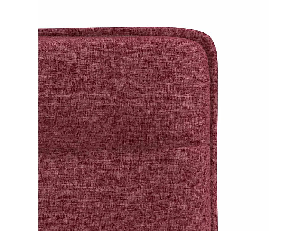 Chaises à manger lot de 2 rouge bordeaux tissu