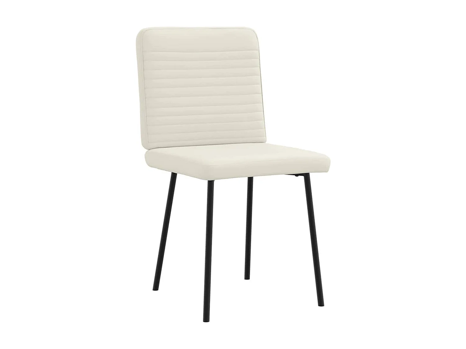 Chaises à manger lot de 4 Crème Velours