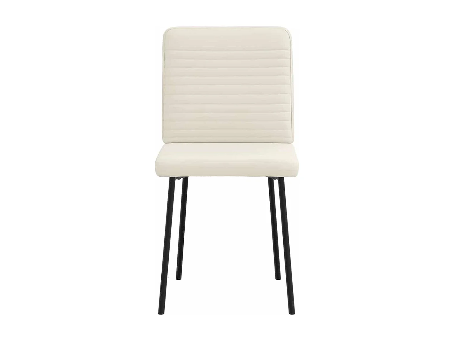 Chaises à manger lot de 4 Crème Velours