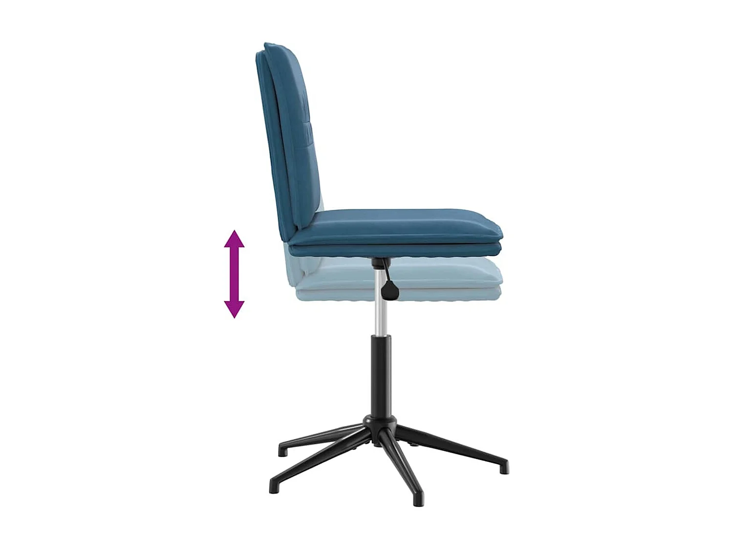 Sillas de comedor 2 unidades terciopelo azul