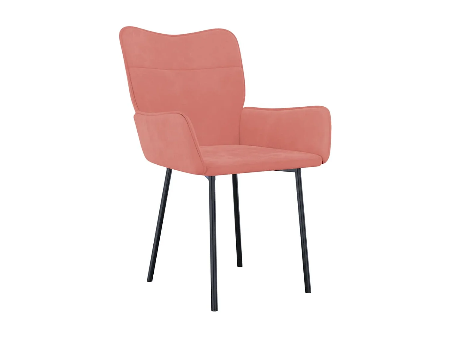 Chaises à manger lot de 2 Rose Velours