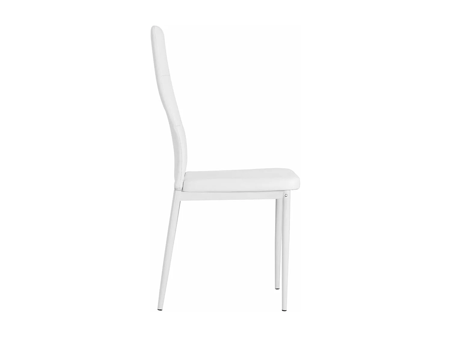 Eetkamerstoelen 4 st kunstleer wit