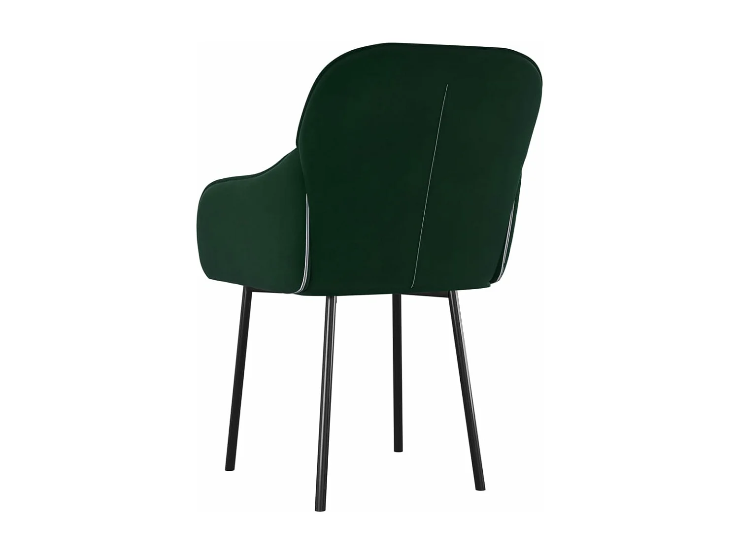 Chaises à manger lot de 2 Vert foncé Velours