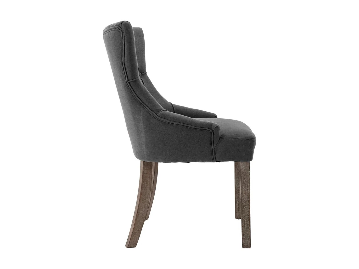 Chaises à manger lot de 2 gris tissu