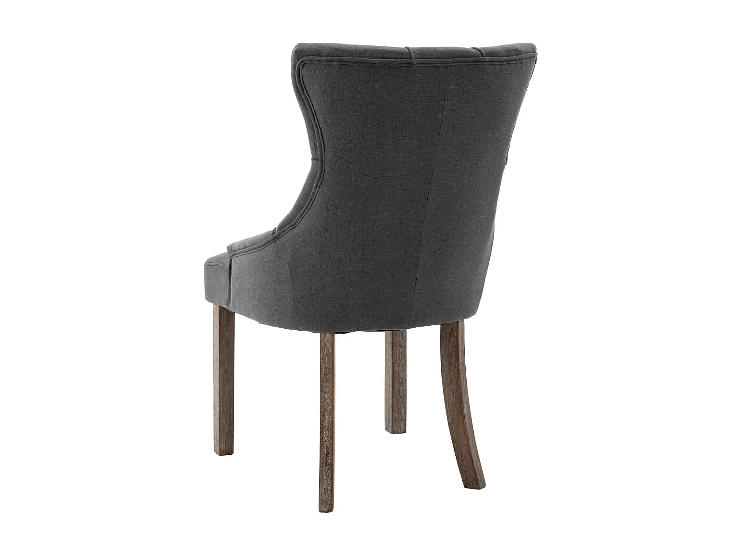 Chaises à manger lot de 2 gris tissu