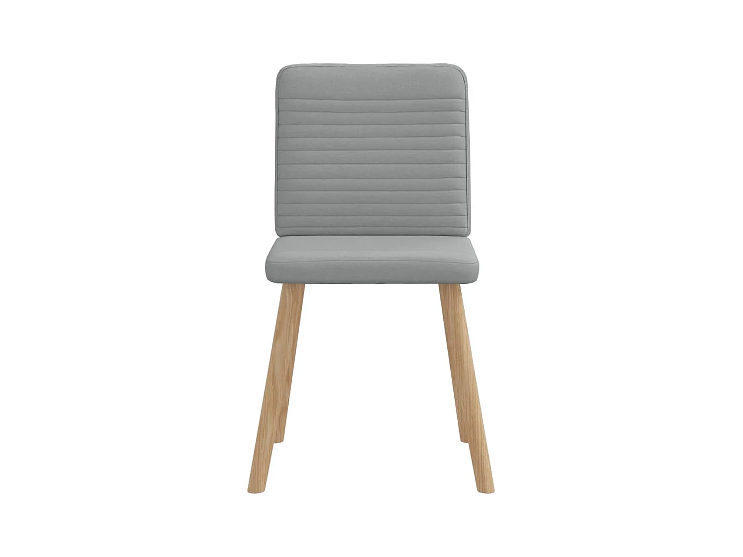 Chaises à manger lot de 2 gris clair tissu