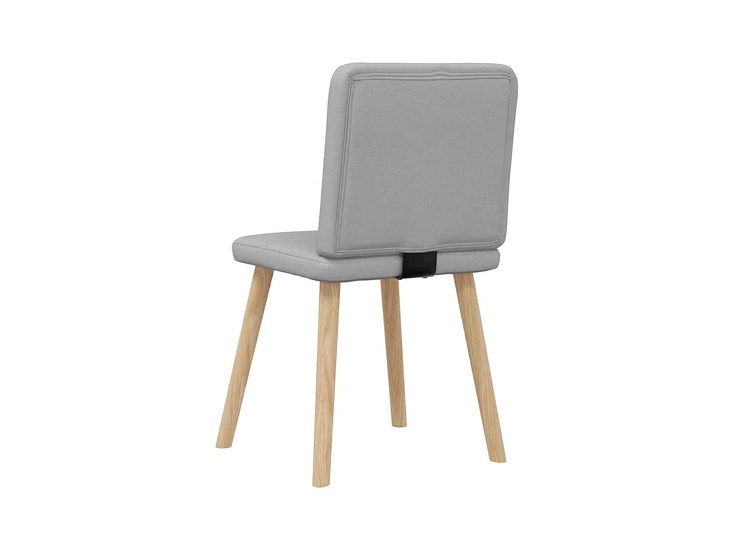 Chaises à manger lot de 2 gris clair tissu