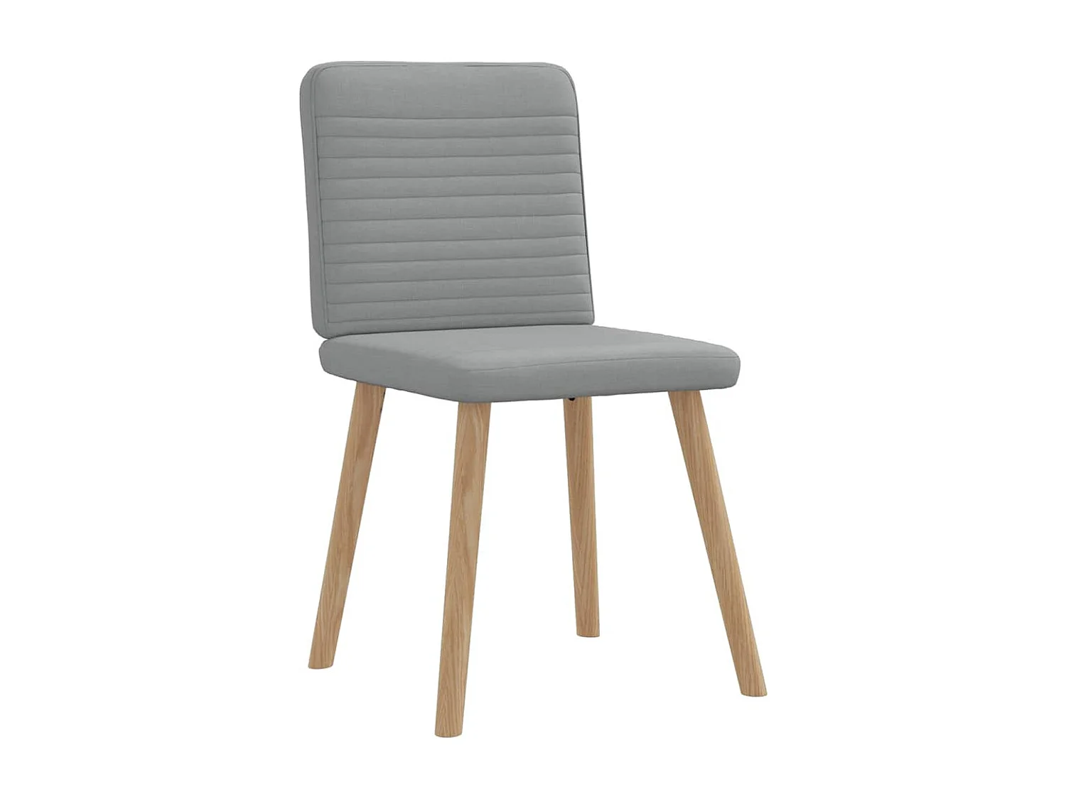 Eetkamerstoelen 2 st stof lichtgrijs