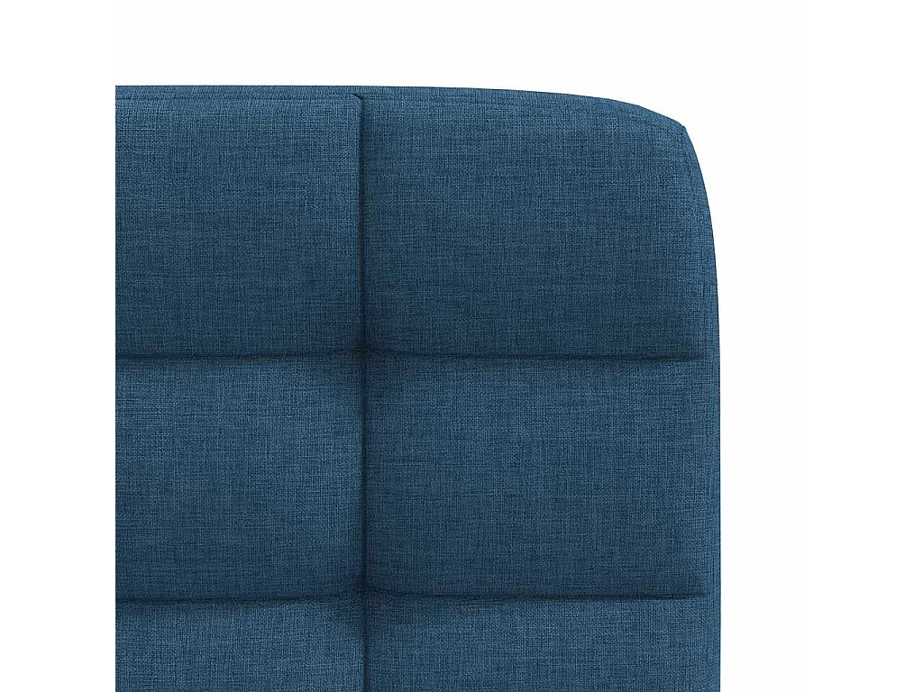 Chaises à manger lot de 2 bleu tissu