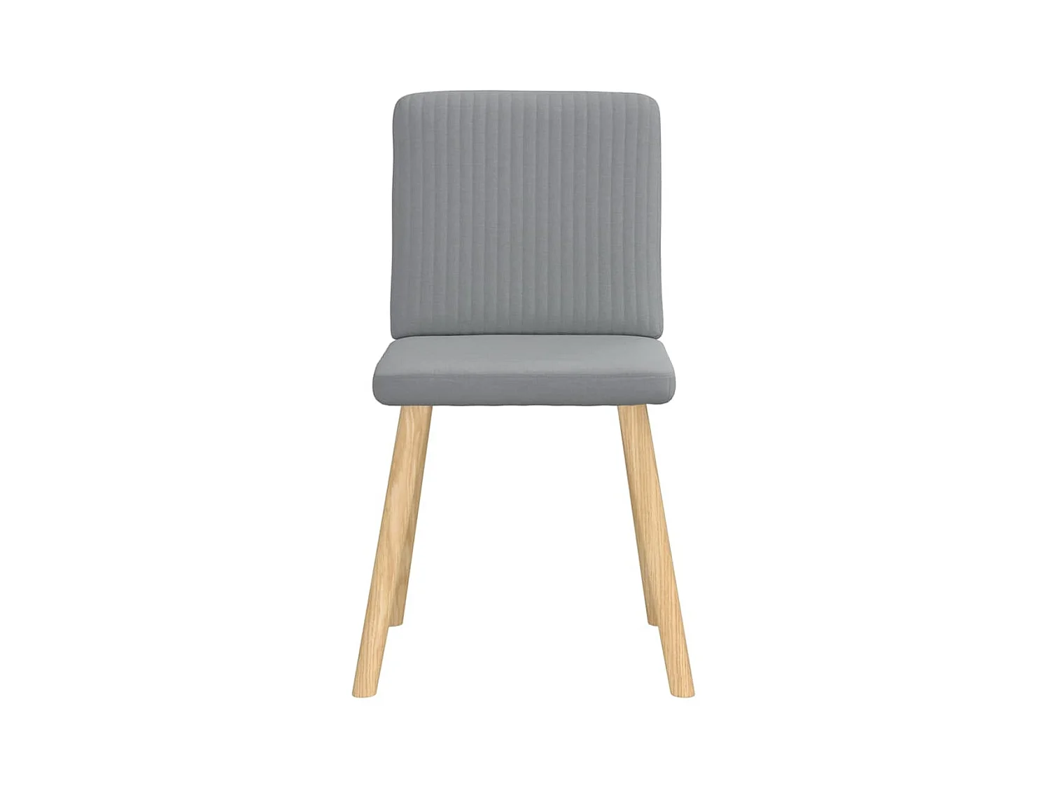 Chaises à manger lot de 2 gris clair tissu