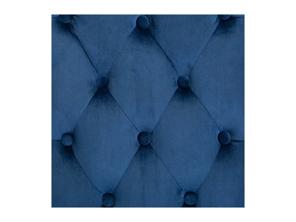 Chaises à manger lot de 4 Bleu Velours