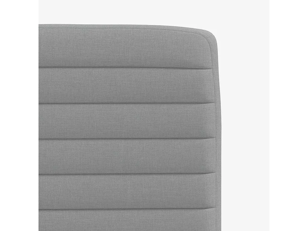 Chaises à manger lot de 2 gris clair tissu