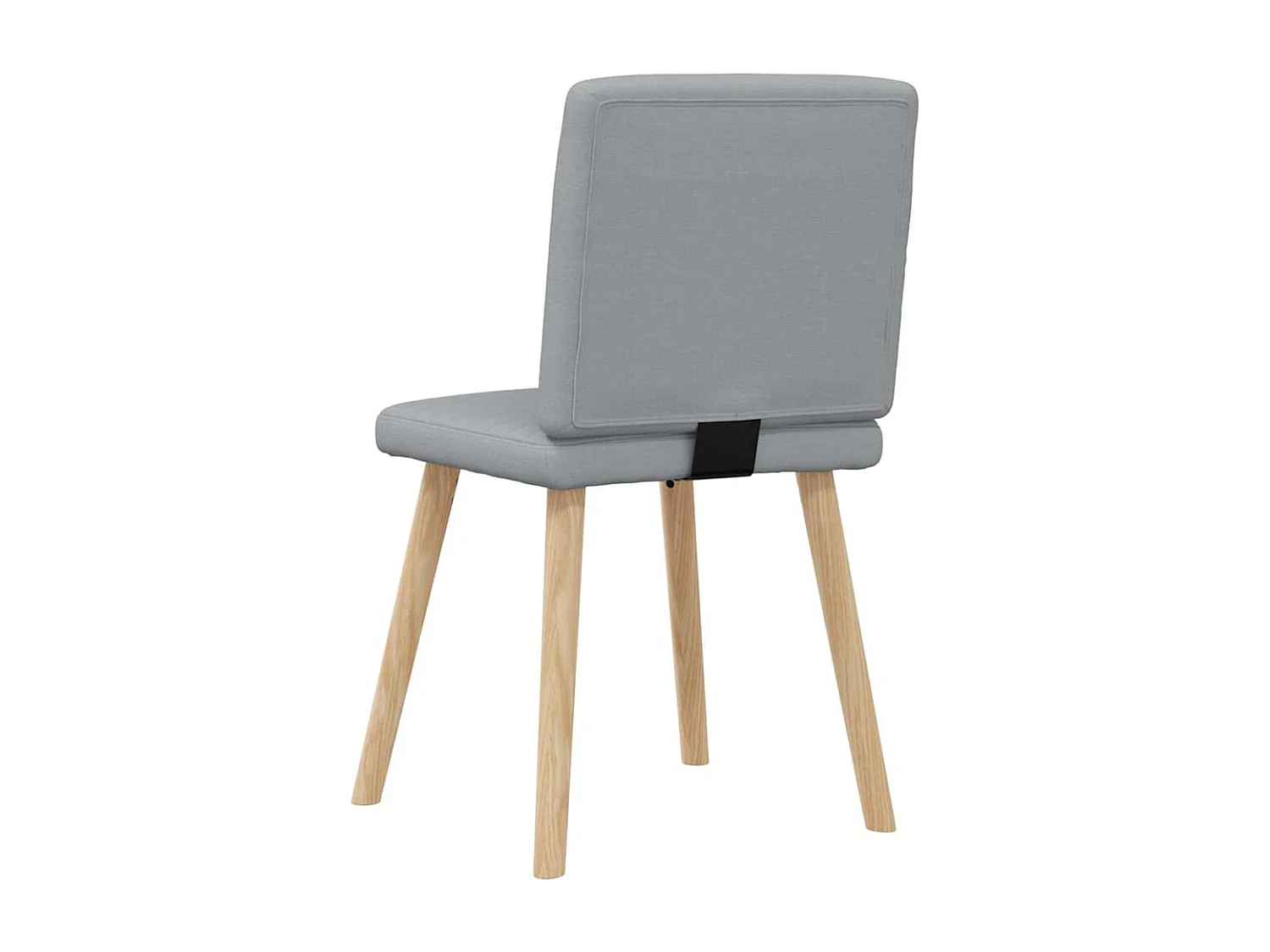 Chaises à manger lot de 2 gris clair tissu