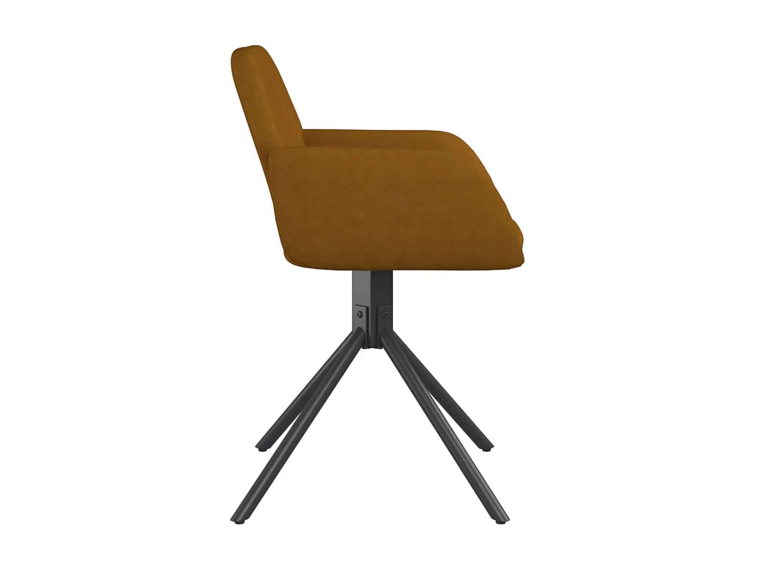 Sillas de comedor giratorias 2 unidades terciopelo marrón