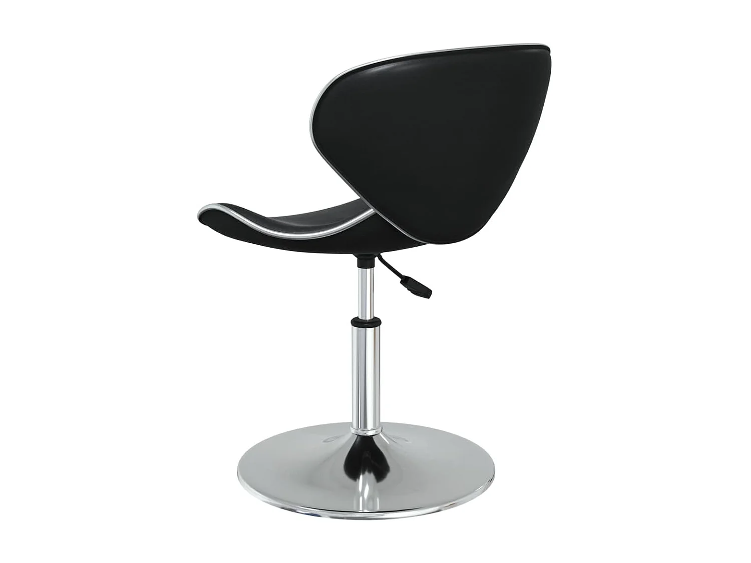 Sillas de comedor 2 unidades cuero sintético negro