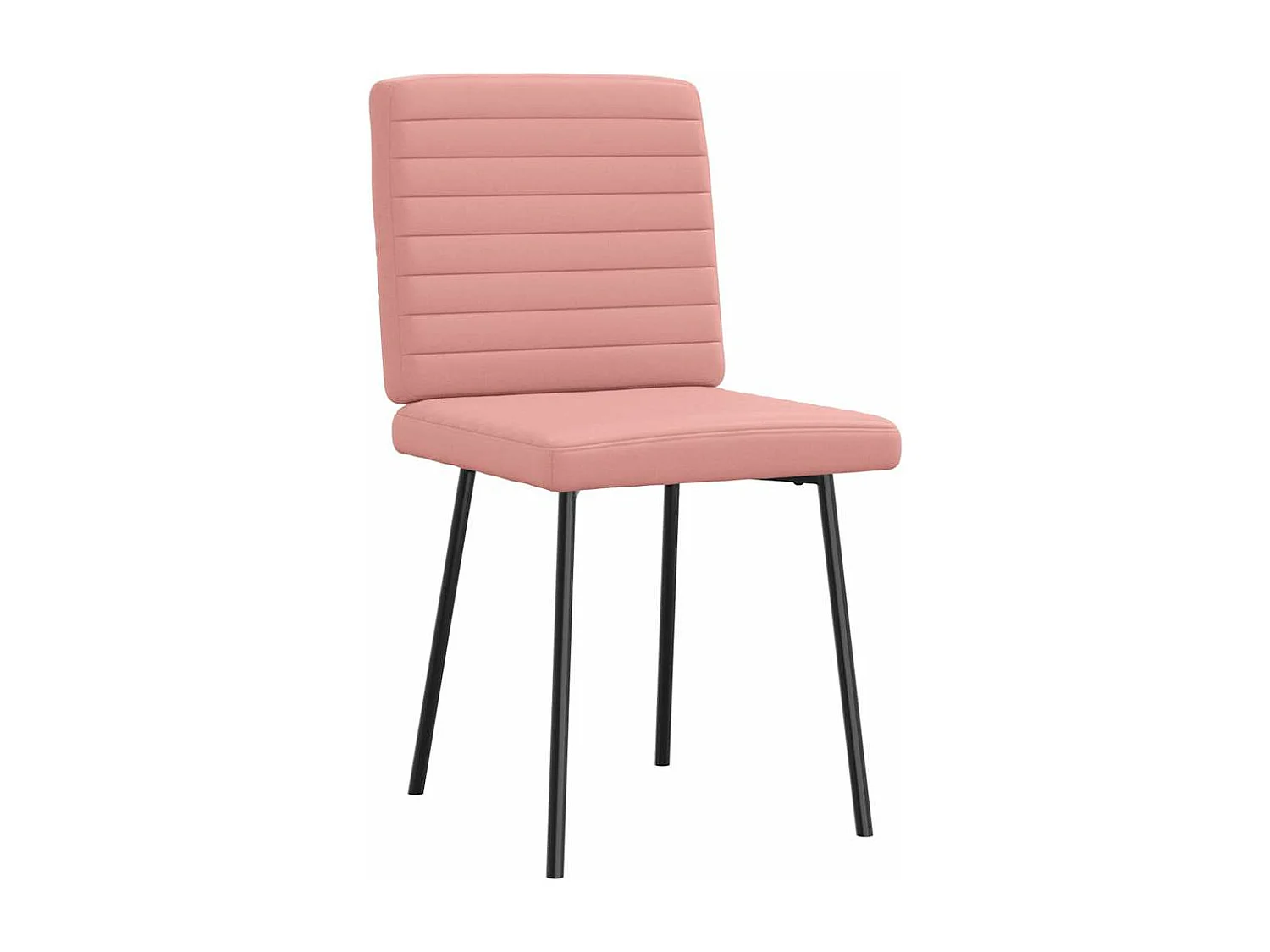 Chaises à manger lot de 2 rose similicuir