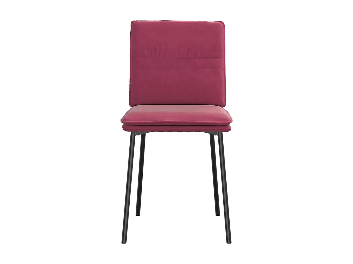 Chaises à manger lot de 4 Rouge bordeaux Velours