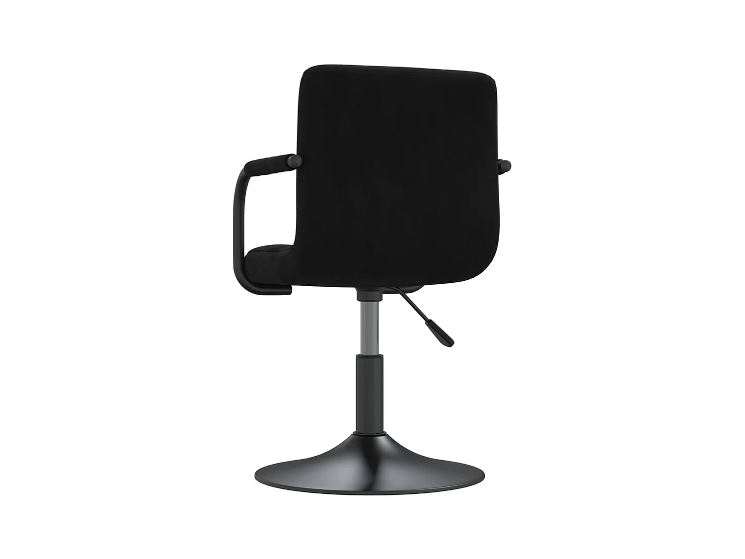 Chaises pivotantes à manger lot de 6 noir velours