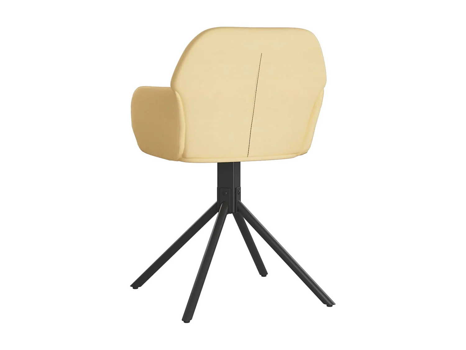 Sillas de comedor giratorias 2 unidades terciopelo crema