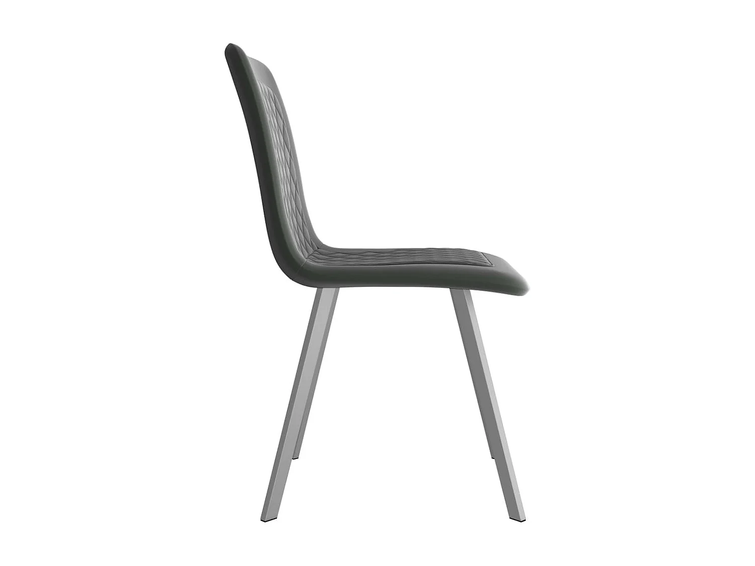 Cadeiras de jantar 2 peças veludo cinzento