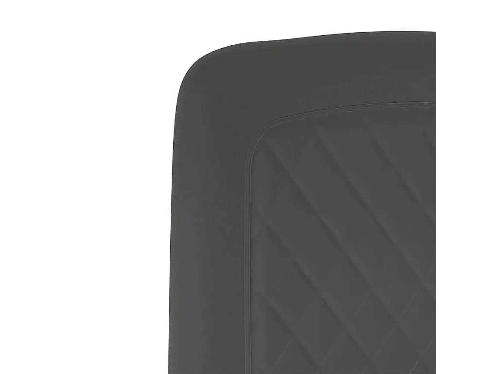 Cadeiras de jantar 2 peças veludo cinzento