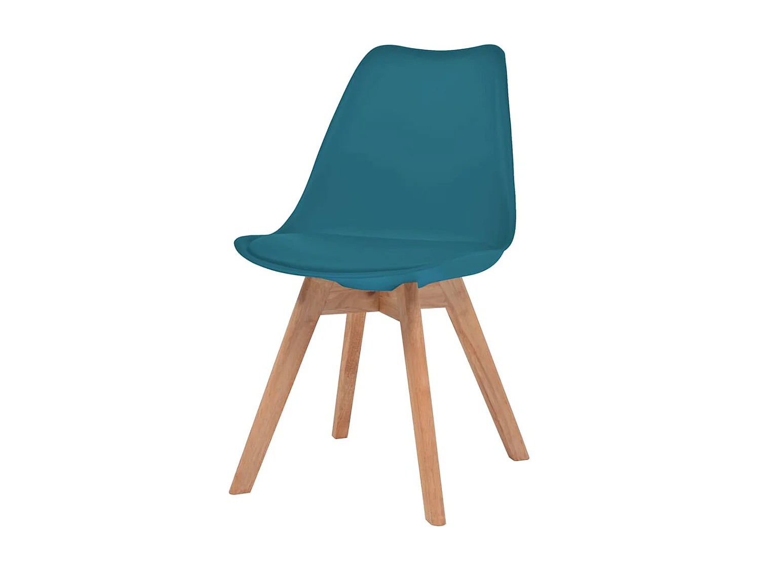 Eetkamerstoelen 4 st kunststof turquoise