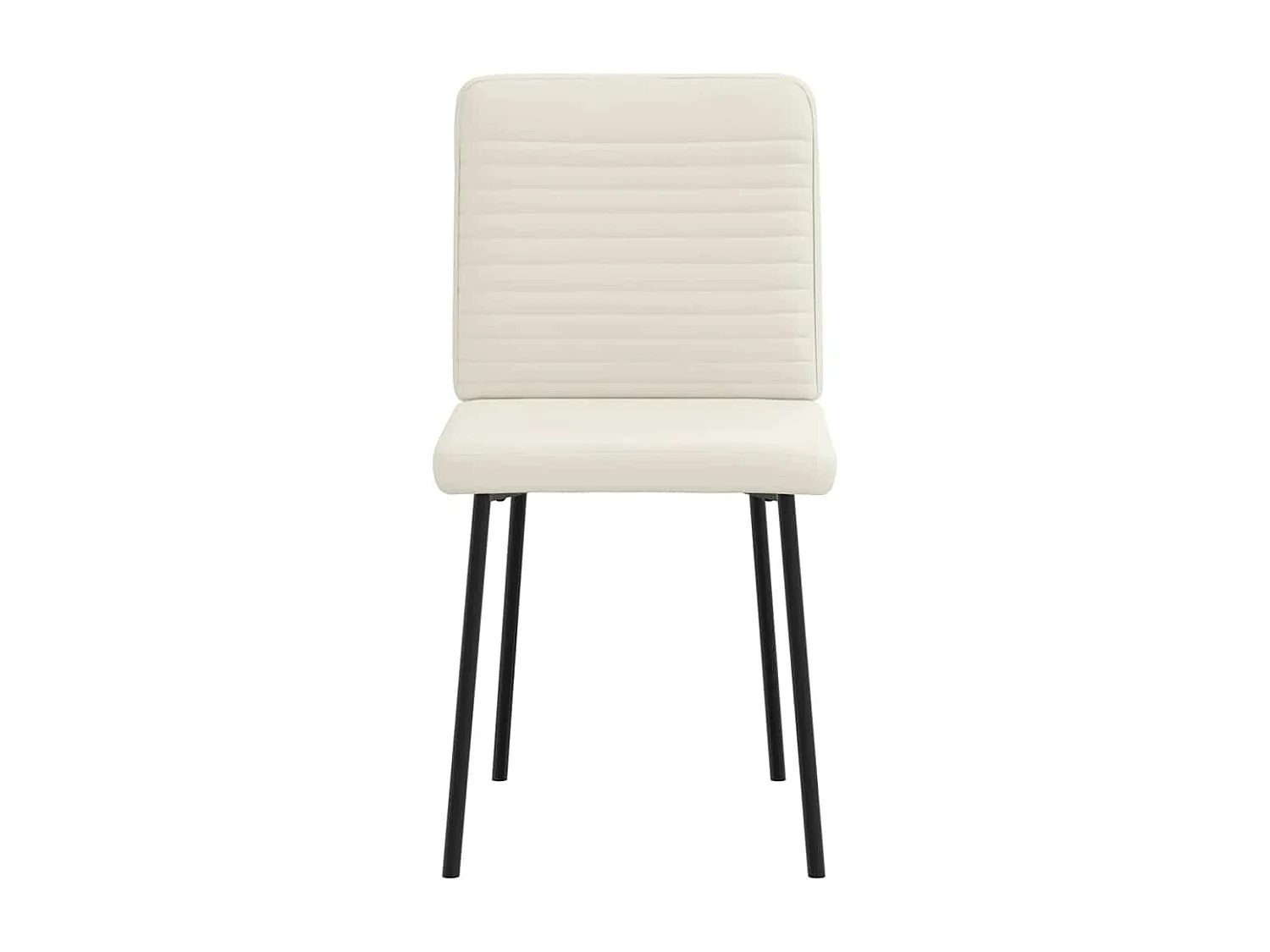 Chaises à manger lot de 2 Crème Velours