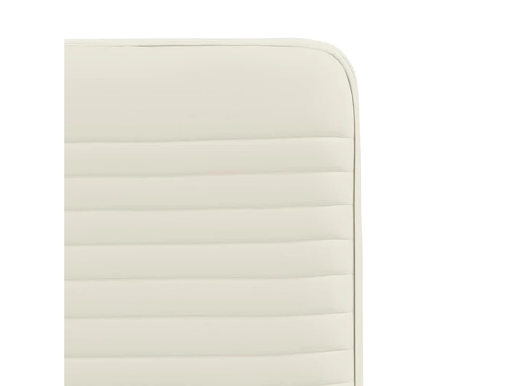 Chaises à manger lot de 2 Crème Velours