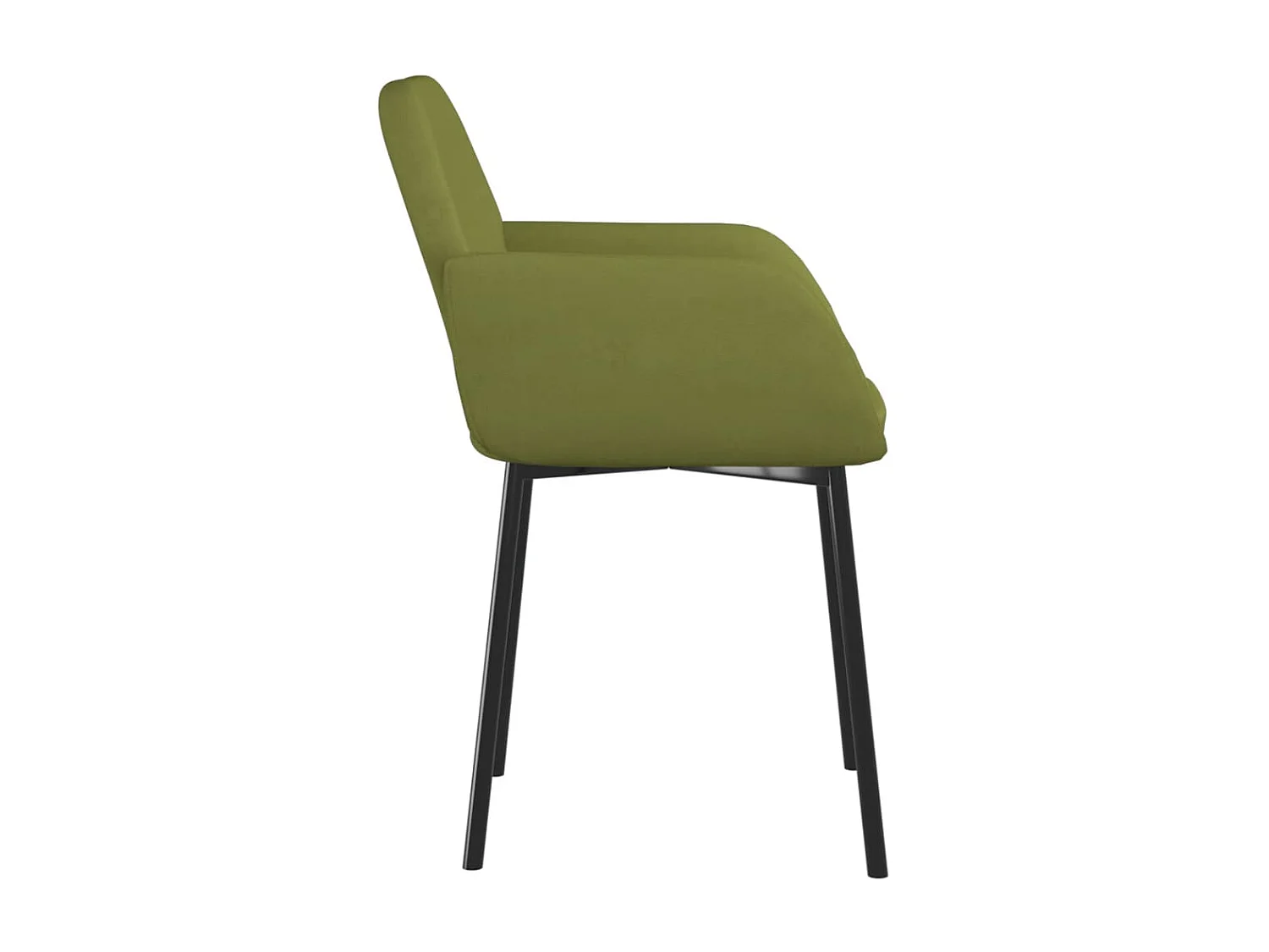 Chaises à manger lot de 2 Vert clair Velours