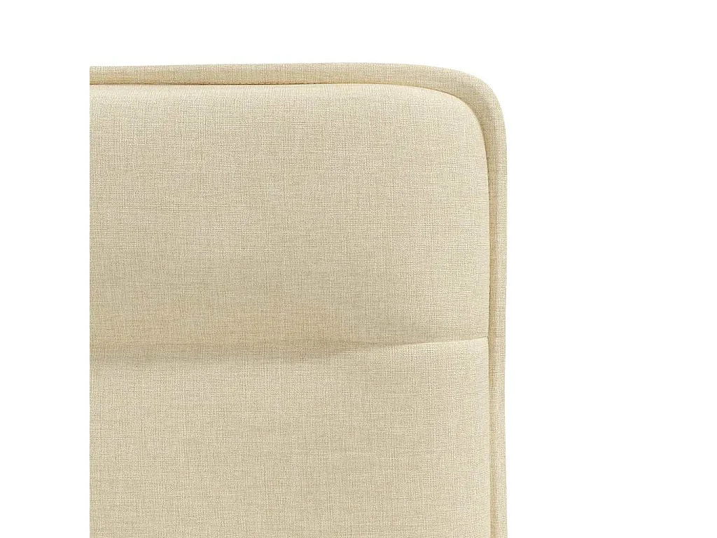 Eetkamerstoelen 2 st stof crèmekleurig