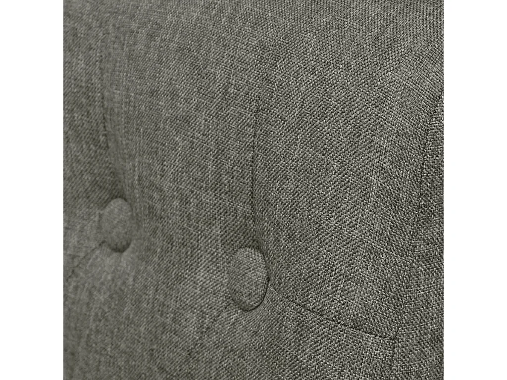 Cadeiras de jantar 2 peças tecido cinzento-claro