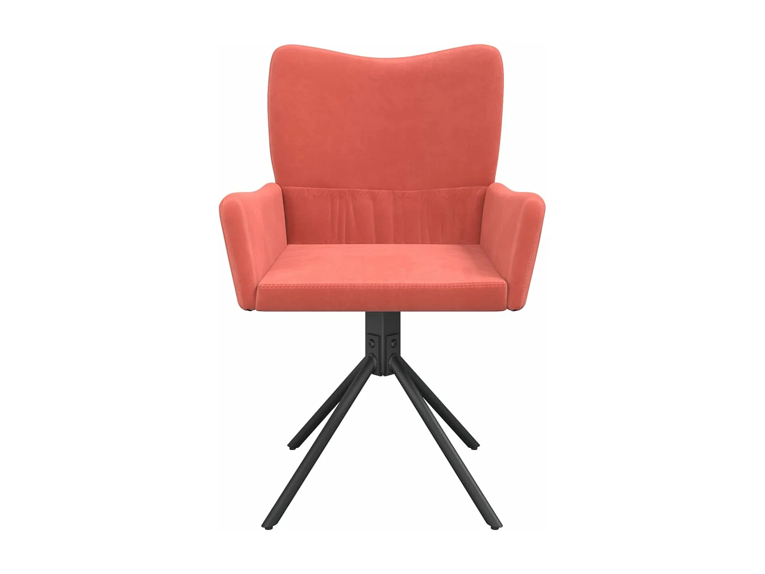 Chaises pivotantes à manger lot de 2 Rose Velours