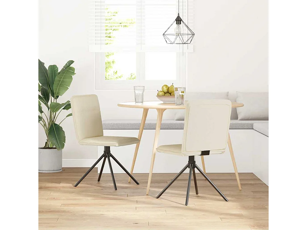 Eetkamerstoelen 2 st linnen