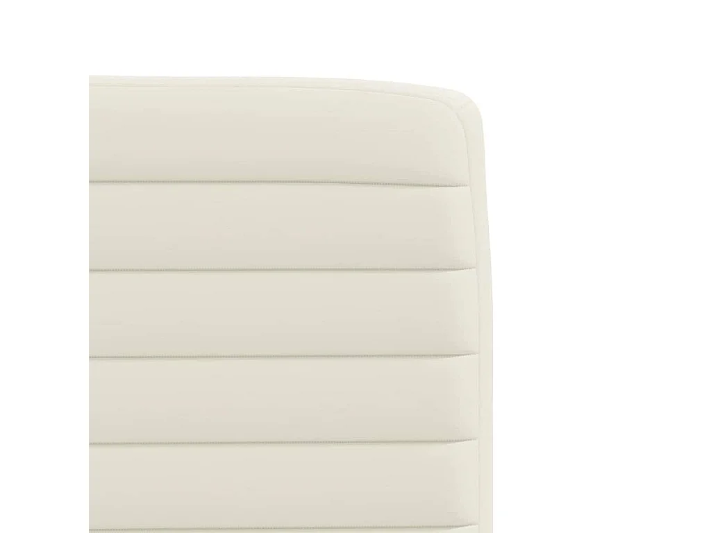 Chaises à manger lot de 4 Crème Velours