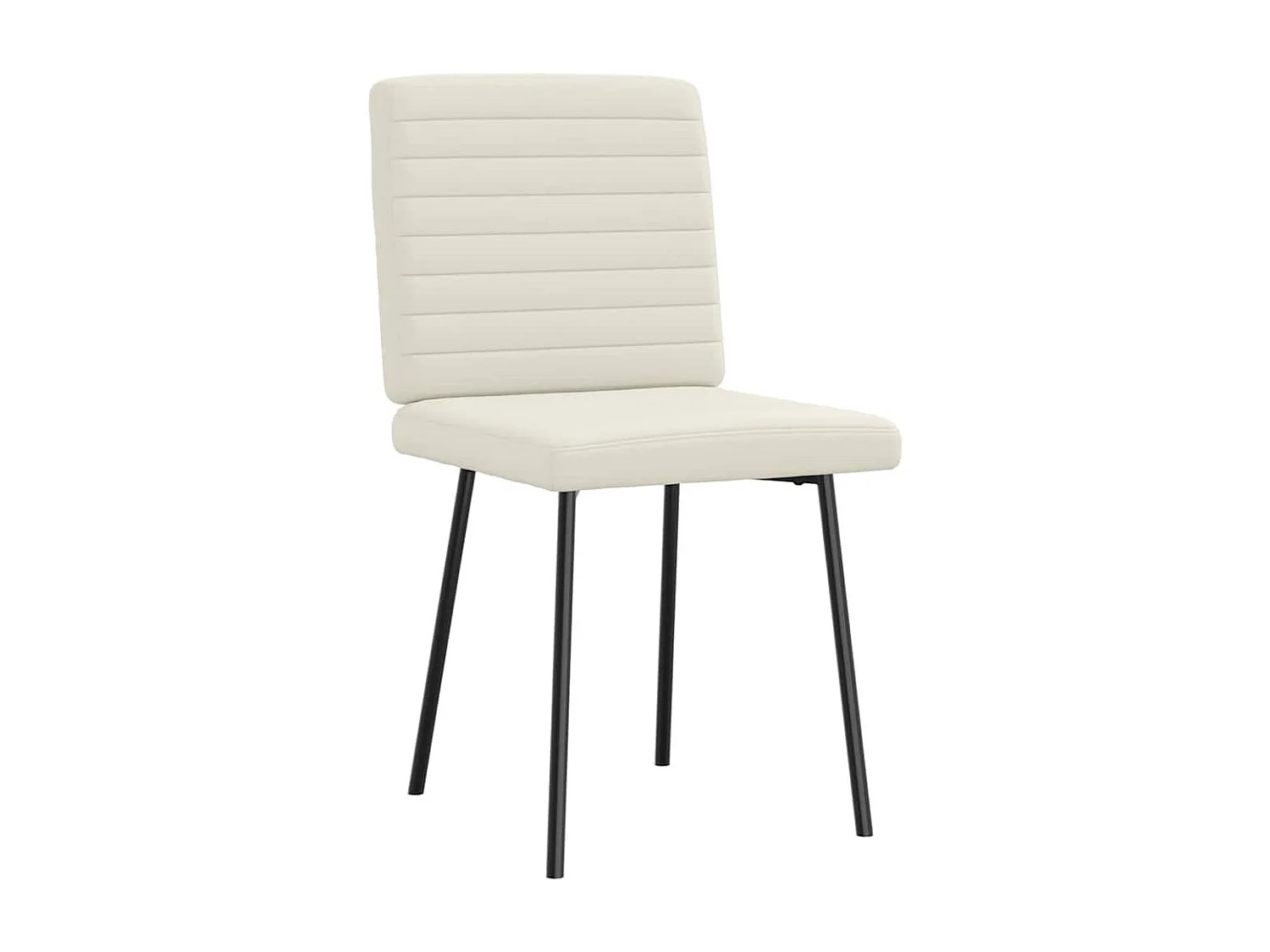 Chaises à manger lot de 4 Crème Velours