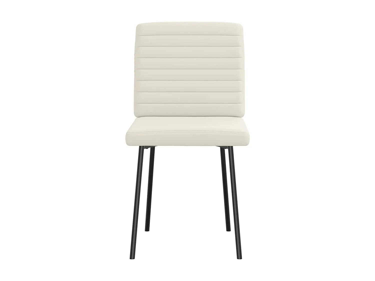 Chaises à manger lot de 4 Crème Velours