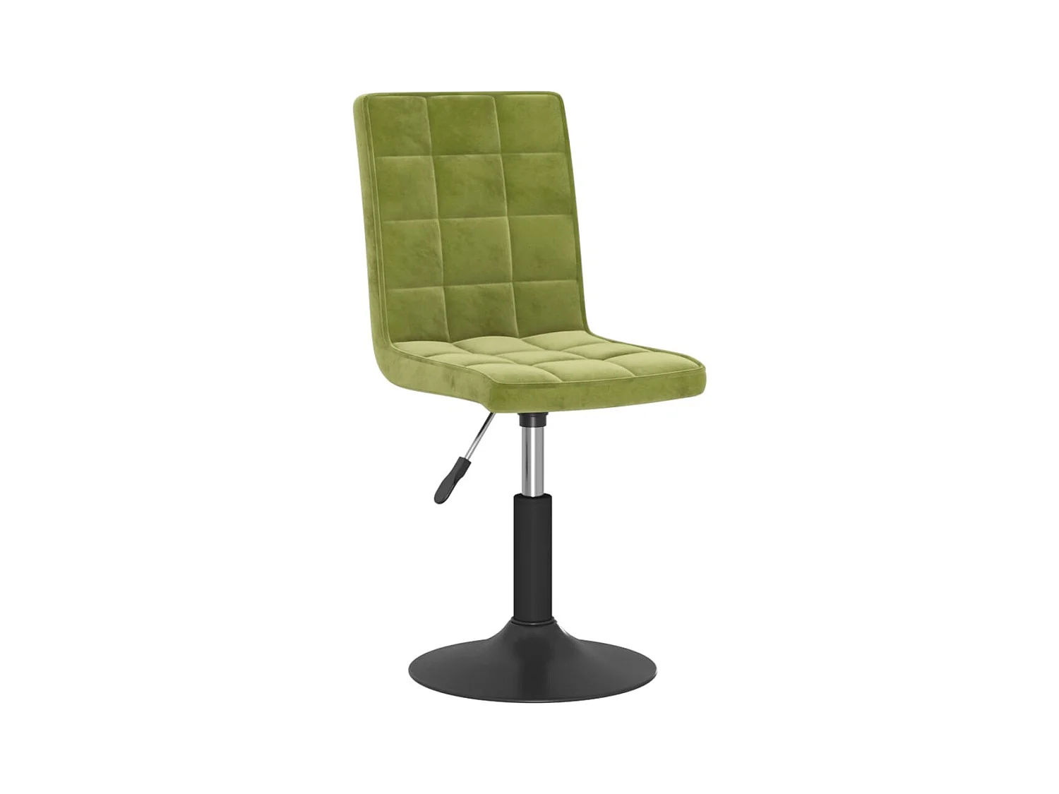 Chaises pivotantes à manger lot de 6 vert clair velours