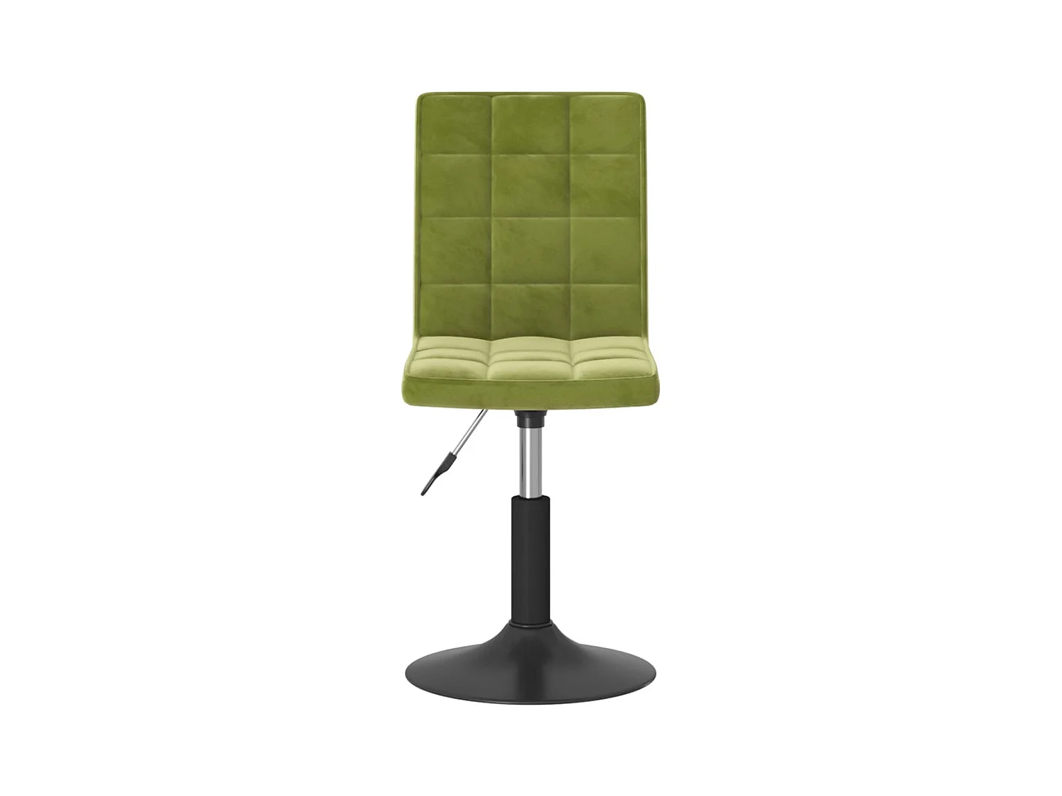 Chaises pivotantes à manger lot de 6 vert clair velours