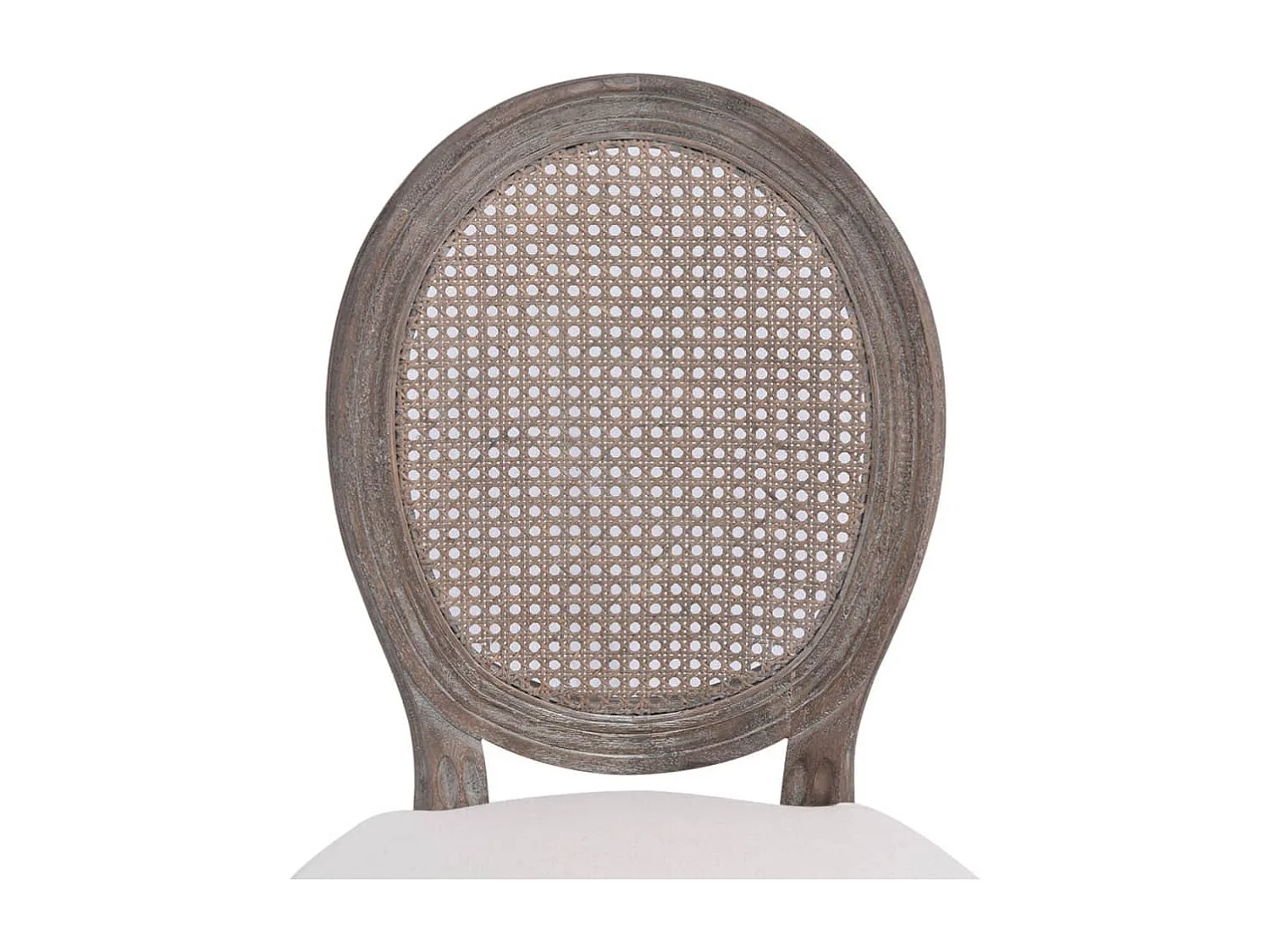 Sillas de comedor 2 unidades tela color crema