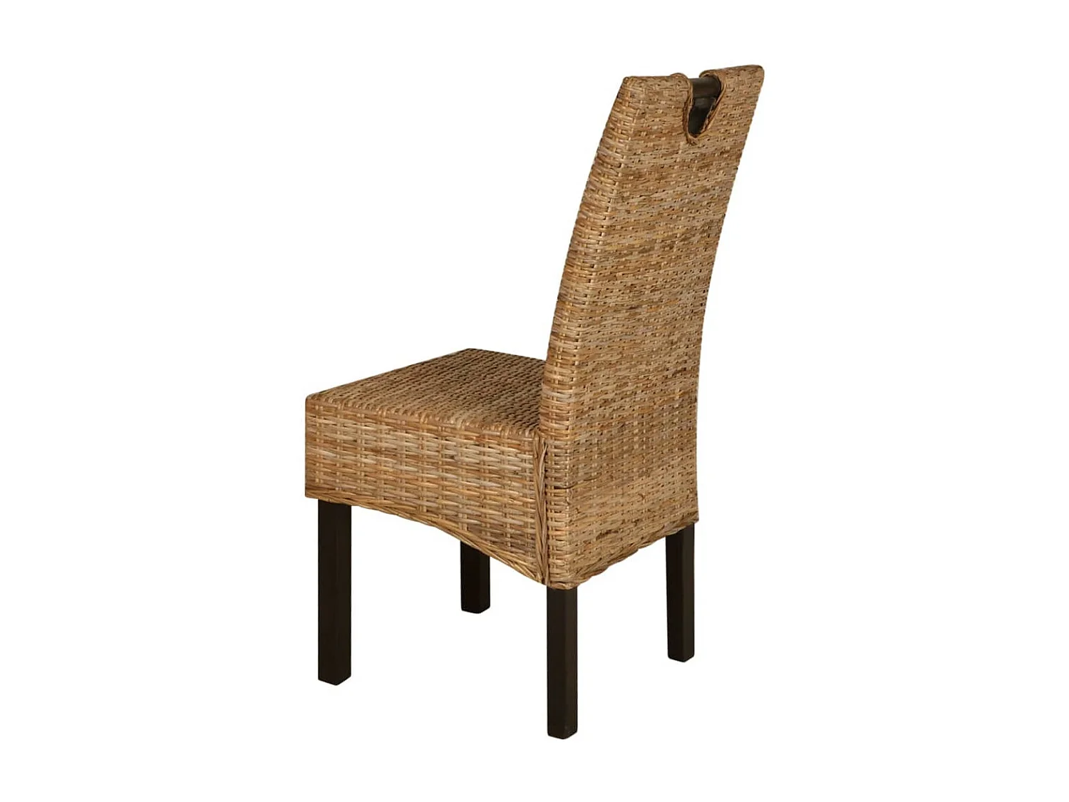 Chaises à manger lot de 6 rotin Kubu bois de manguier