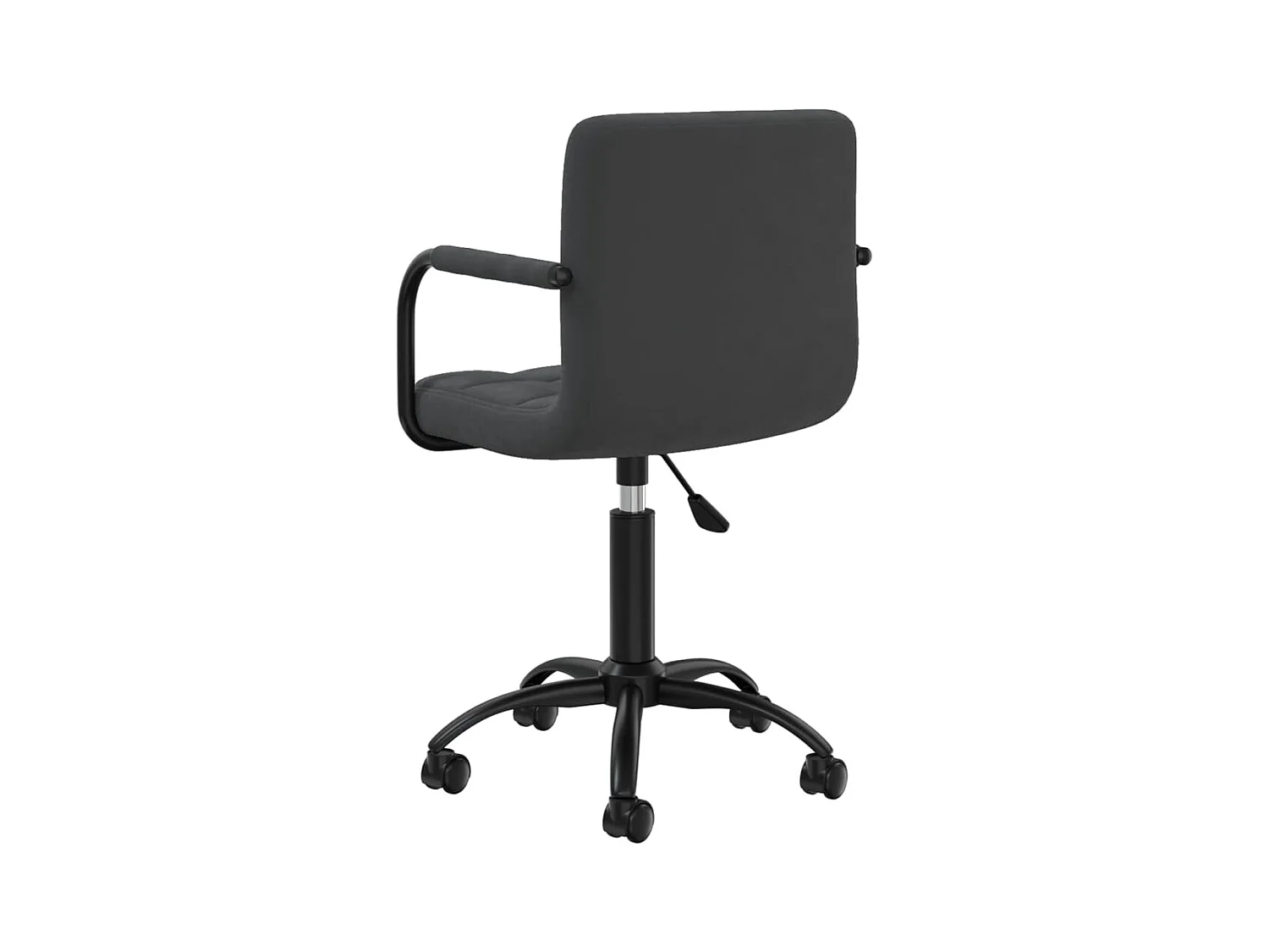 Chaises pivotantes à manger lot de 2 noir velours