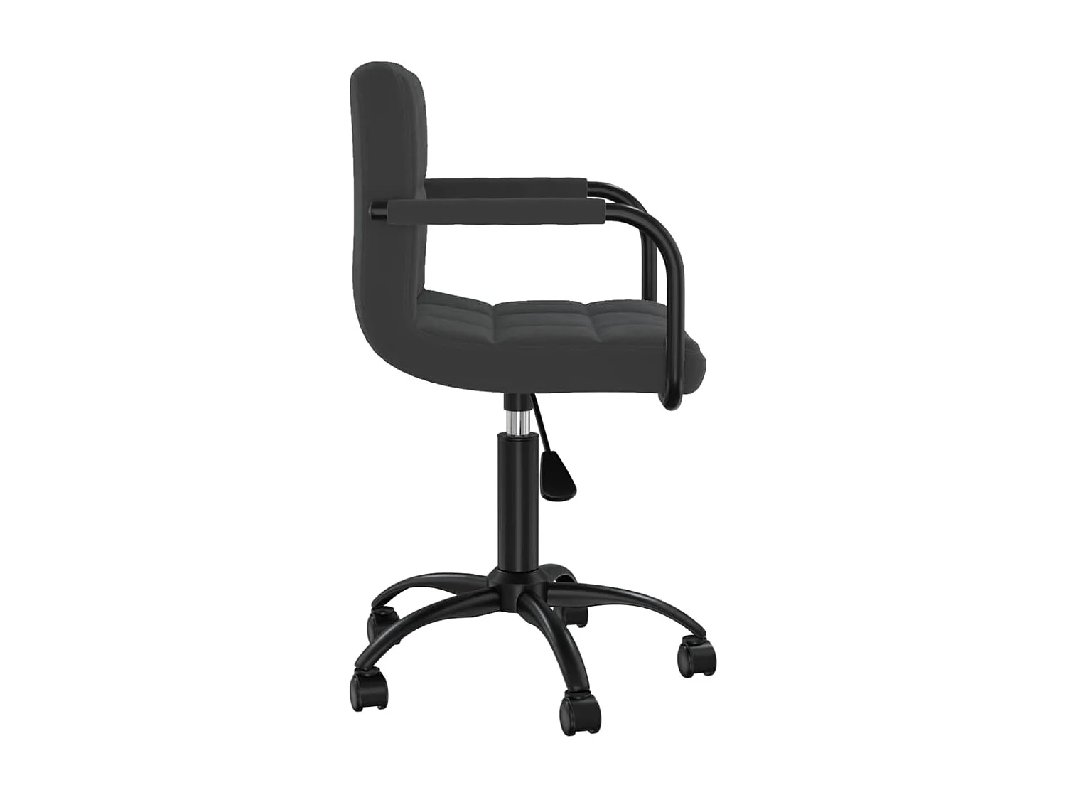 Chaises pivotantes à manger lot de 2 noir velours